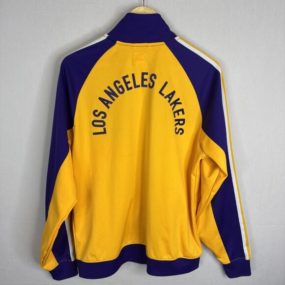Adidas Lakers Track Jacket Small Purple Gold Full Zip Vintage Style - Picture 7 of 10